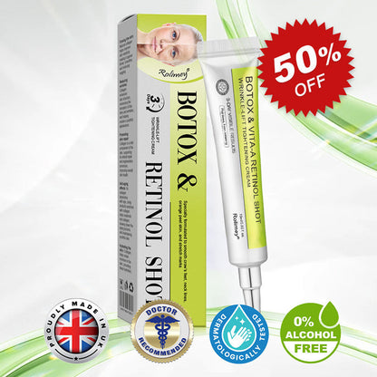 Made and shipped from the UK 🏉Rolimey® Botox & Vita-A Retinol Shot Wrinkle-Lift Tightening cream - Last Day Promotion 70% OFF