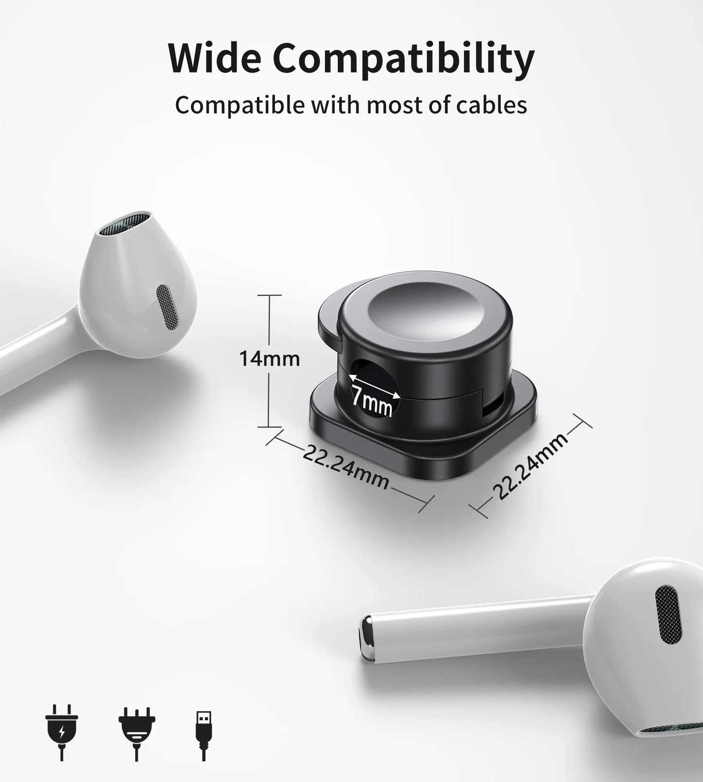 🧲Avasoma® 2026 Upgraded Magnetic Cable Organizer  🖥️ Universal Cord Holder