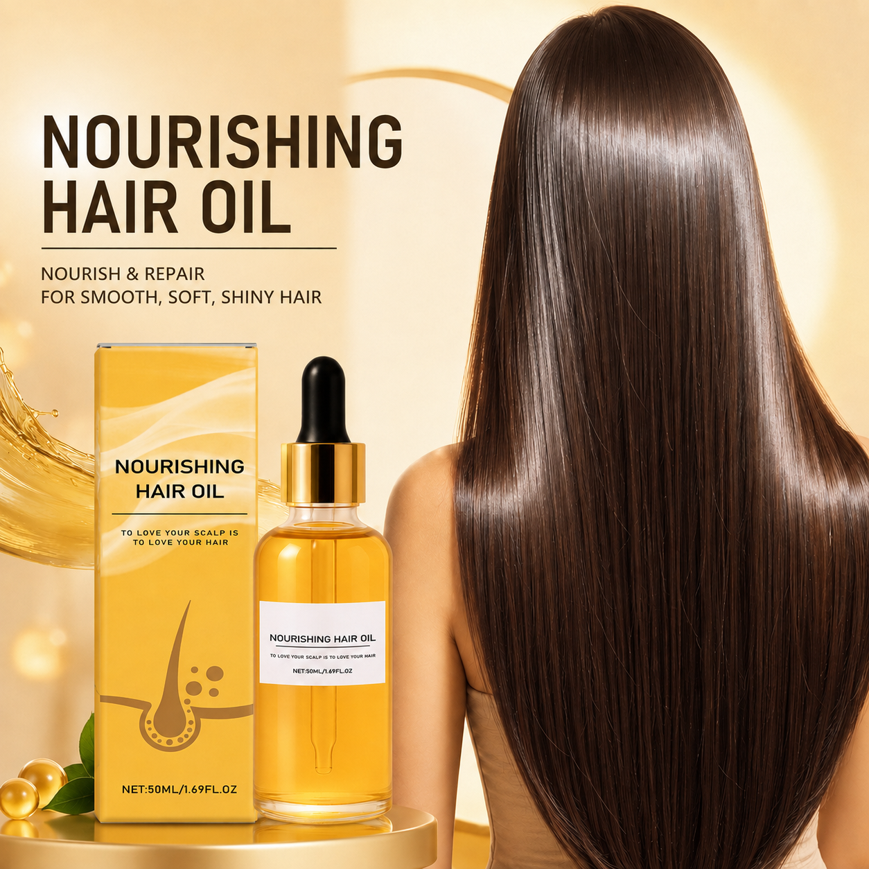 🔥Amazing Hair Saviour – Repair Dry, Damaged & Frizzy Hair for Smooth, Silky Shine💕💕💕