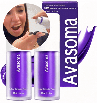 🦷Avasoma® Teeth V34 Color Corrector Serum | 30s Yellow Neutralizer & Zero Sensitivity Care