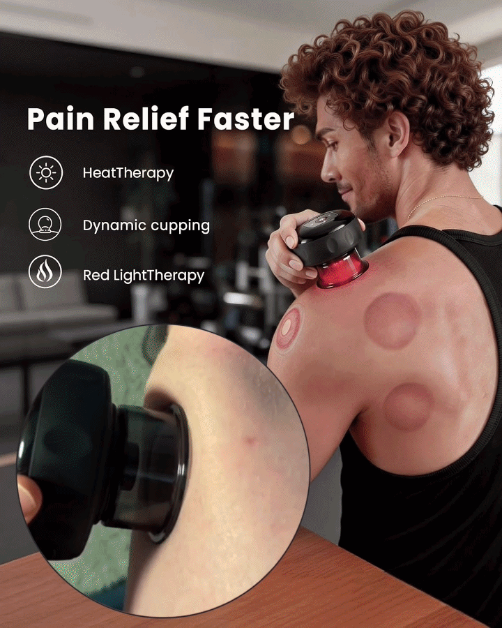 🛡️Avasoma® Smart Cupping Therapy Device: Professional AI-Powered Pain Relief, Deep Tissue Massage & Red Light Therapy for Muscle Recovery