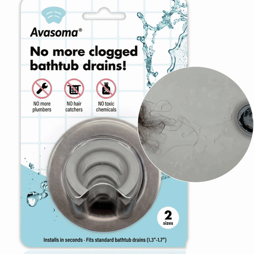 🚿 Avasoma® |No More Slimy Mess. Say goodbye to gross hair catchers and enjoy a cleaner shower. Limited stock! 🌊💎