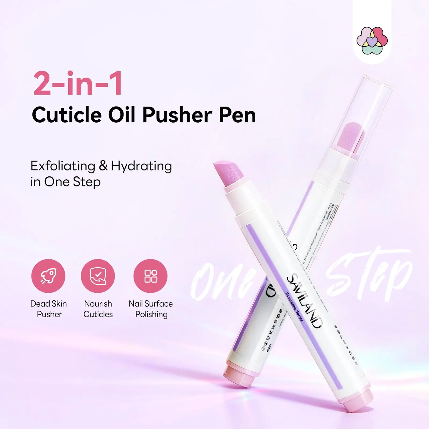 Cuticle Remover Pen Set with Cuticle Oil, Portable Cuticle Softener for Home DIY & Professional Nail Salon Manicure