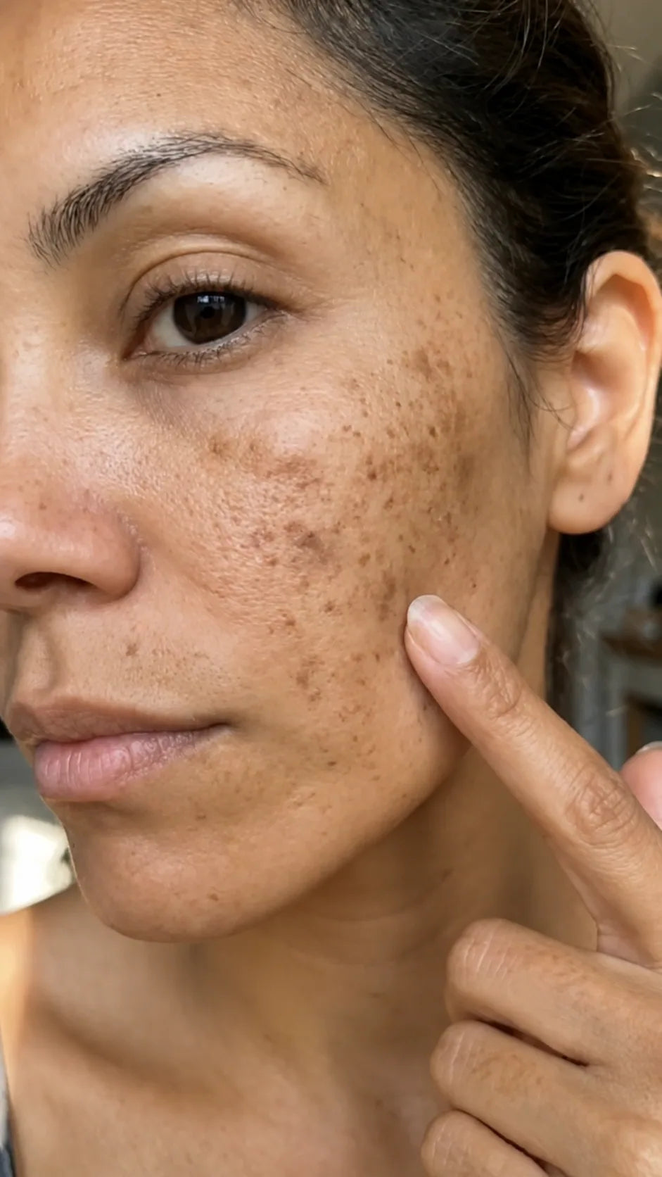 User-supplied facial pigmentation image before comparison