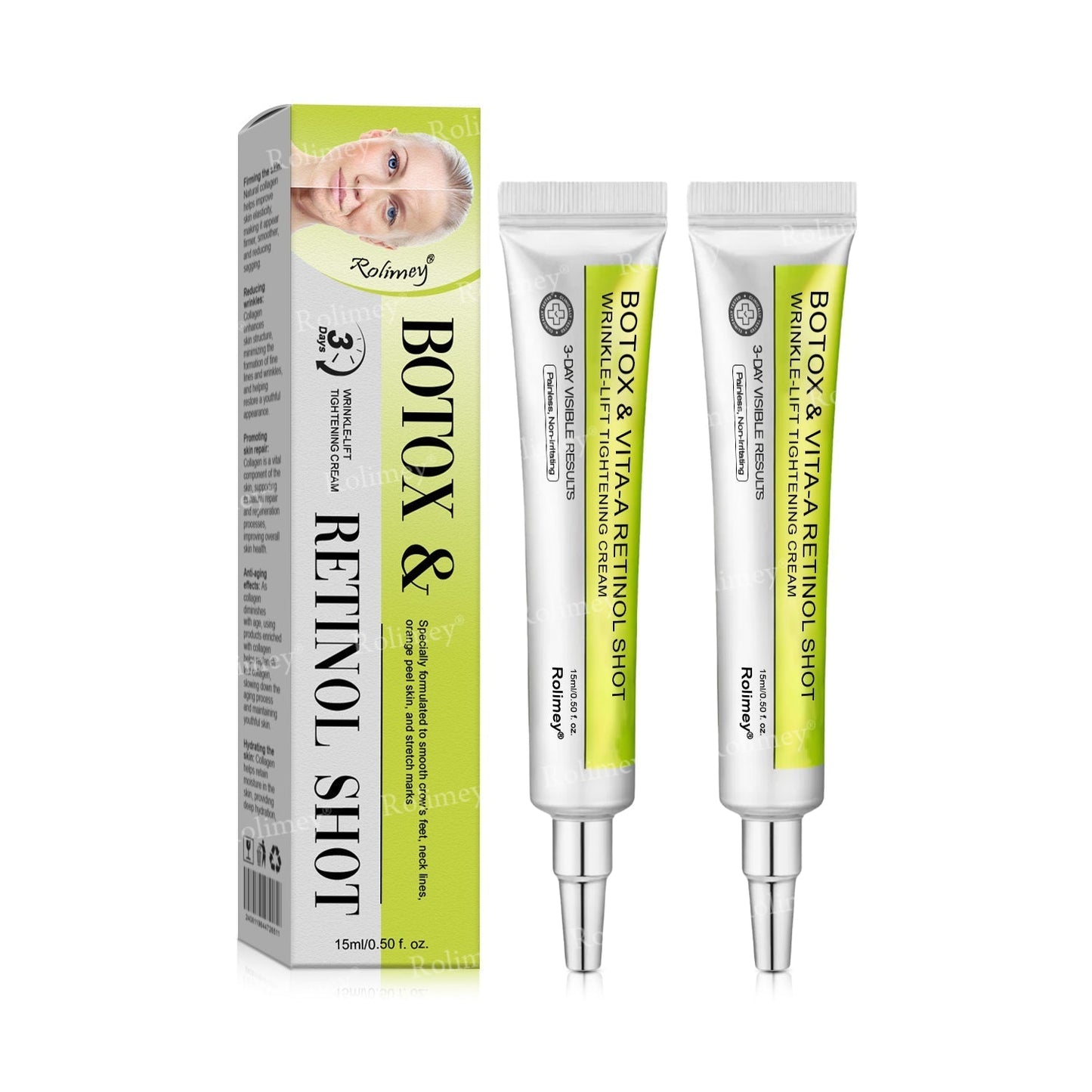 Made and shipped from the UK 🏉Rolimey® Botox & Vita-A Retinol Shot Wrinkle-Lift Tightening cream - Last Day Promotion 70% OFF