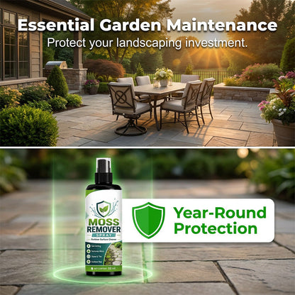 🔥🏉Outdoor Moss Remover Spray – Fast-Acting Formula for Patios, Walkways & Garden Stones – no more fear of slipping and falling🚶‍♂️