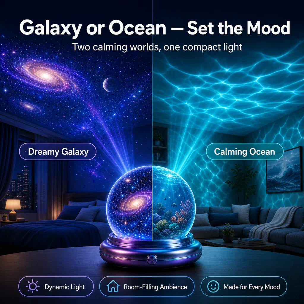 🔮🦄Night Light Projector - Smart Holographic Star Projector🪭